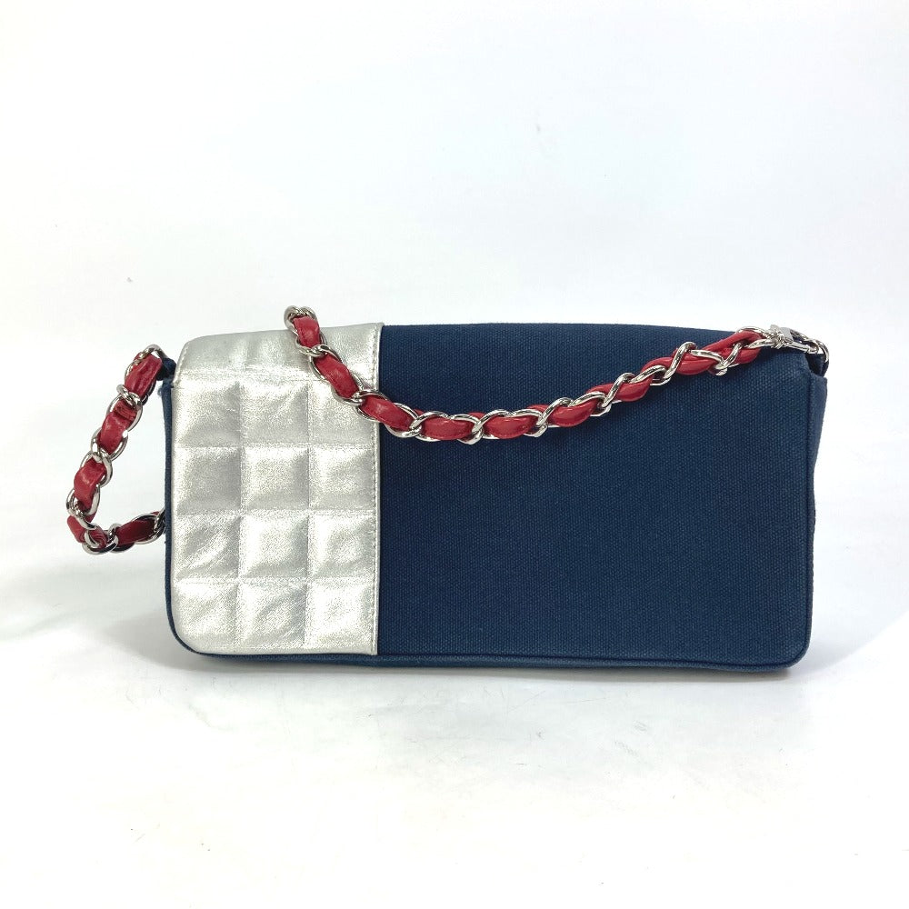 CHANEL Shoulder Bag Canvas / leather Navy   NO.5 Number 5 Women