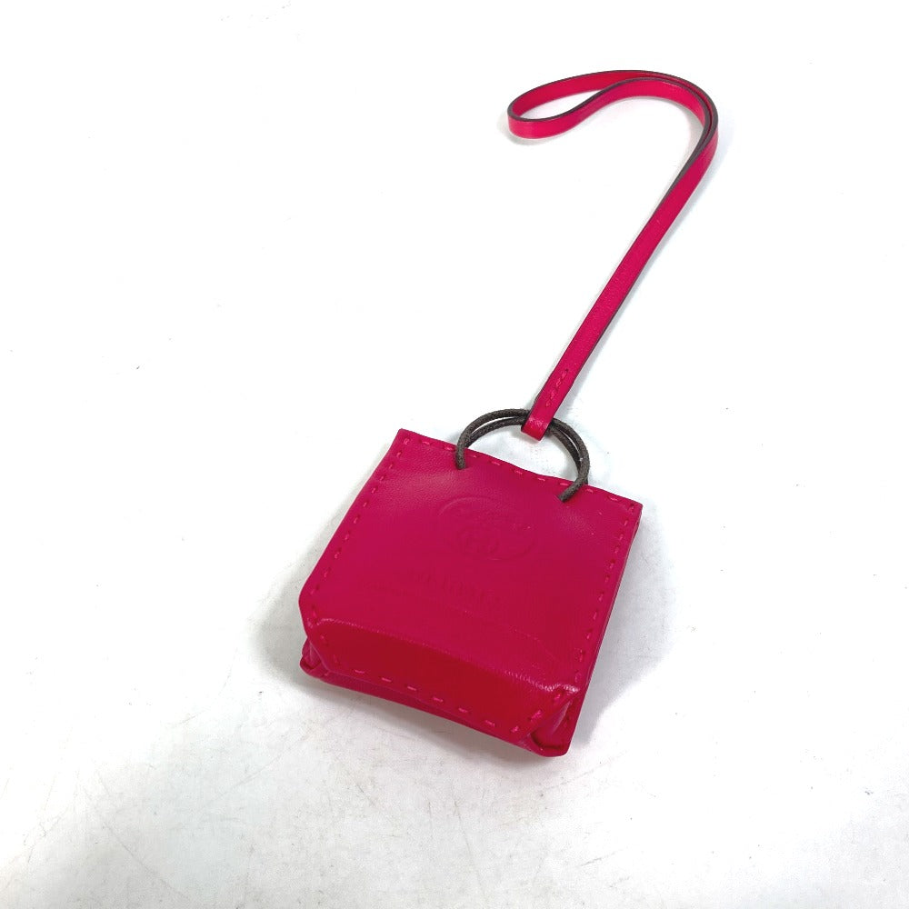 HERMES Bag charm Anyo Miro pink sack orange Women  d