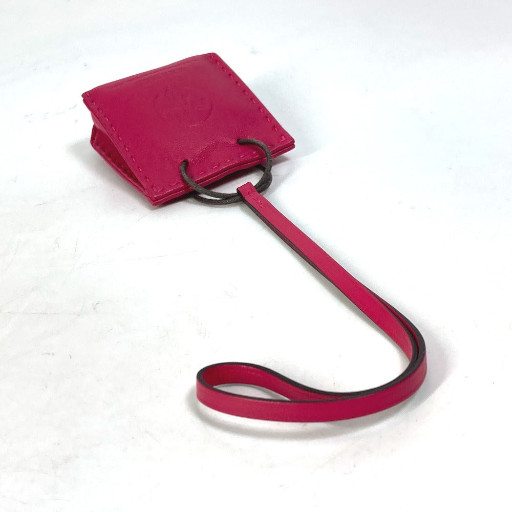 HERMES Bag charm Anyo Miro pink sack orange Women  d