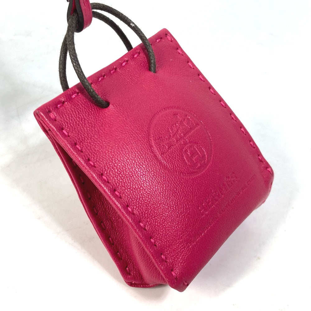 HERMES Bag charm Anyo Miro pink sack orange Women  d