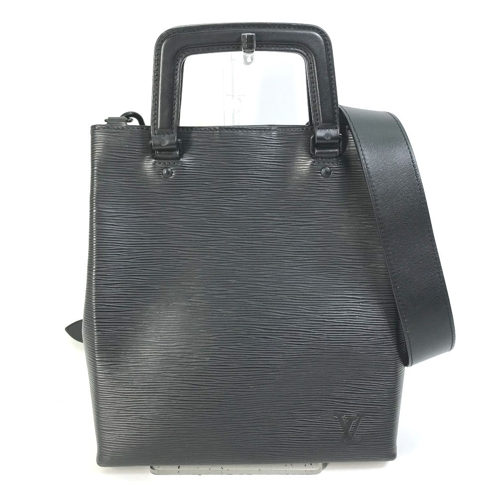 LOUIS VUITTON Handbag M58497 Epi Leather black Epi Crossbody Sac Plat fold Women