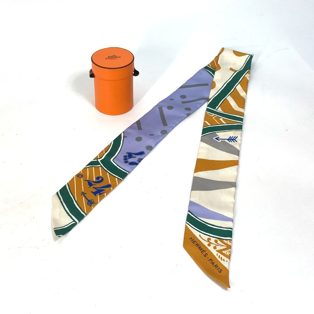 HERMES scarf silk multicolor bandeau scarf Twilly Twilly Women  d