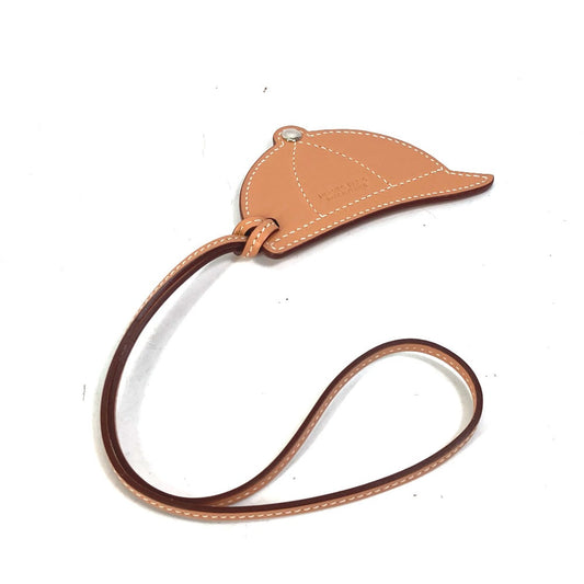 HERMES Bag charm leather purple paddock bombay charm Women  d
