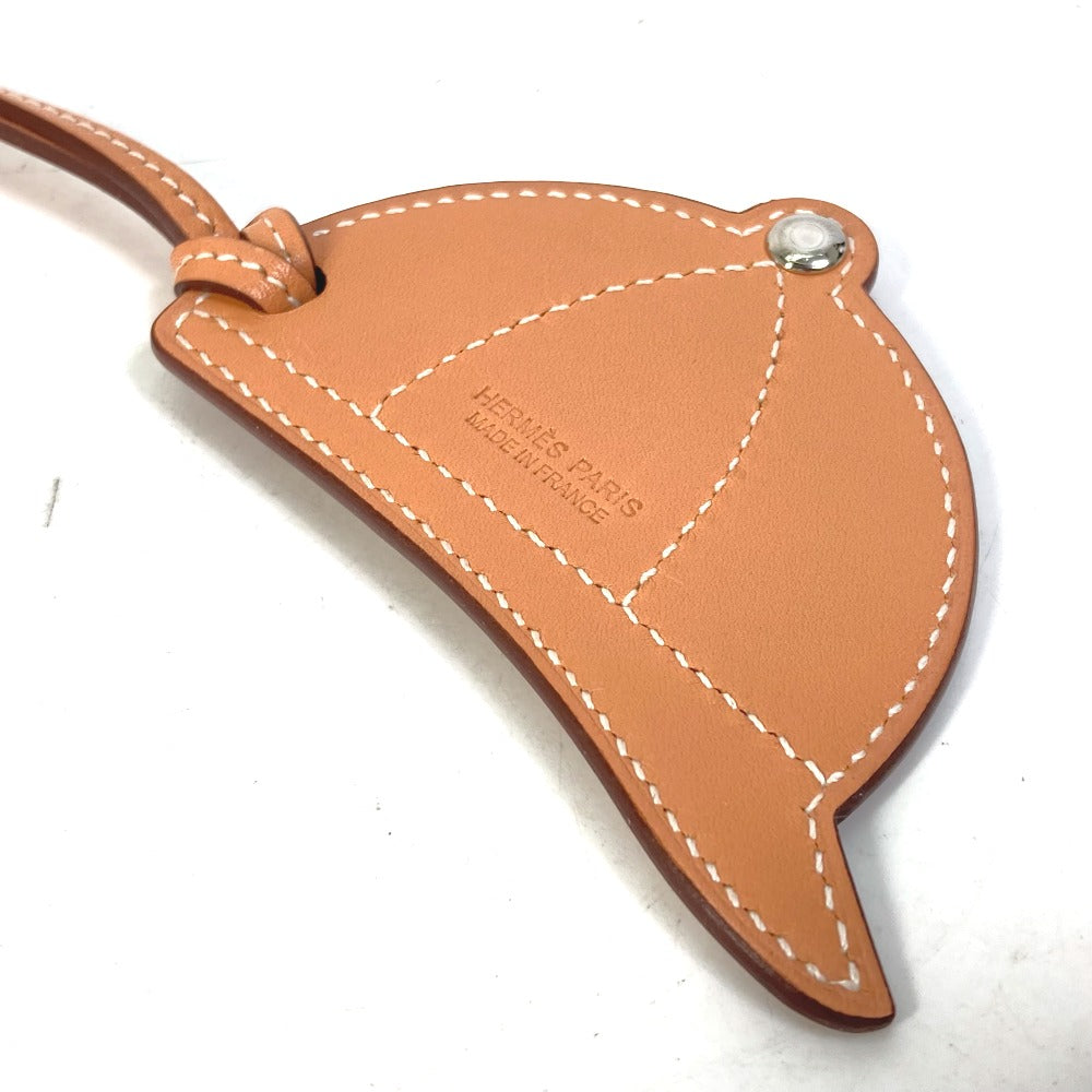 HERMES Bag charm leather purple paddock bombay charm Women  d