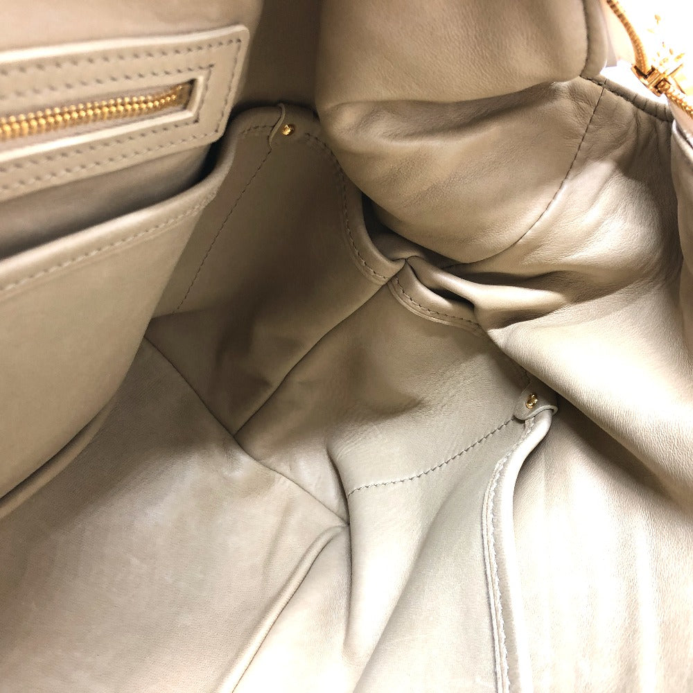 LOUIS VUITTON Boston Duffel bag leather white Sac Louis Women  d