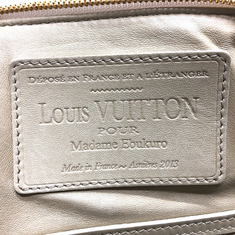 LOUIS VUITTON Boston Duffel bag leather white Sac Louis Women  d