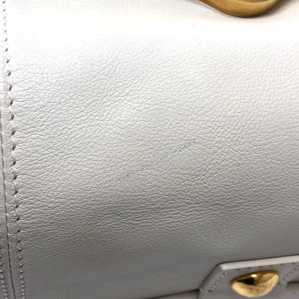LOUIS VUITTON Boston Duffel bag leather white Sac Louis Women  d