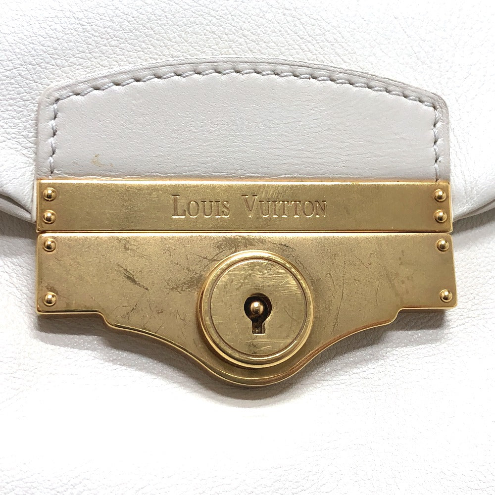 LOUIS VUITTON Boston Duffel bag leather white Sac Louis Women  d