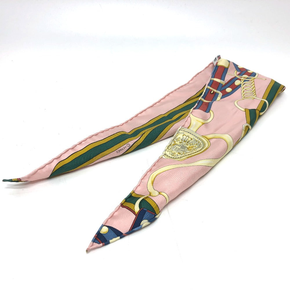 HERMES scarf silk pink Pointie Women  d