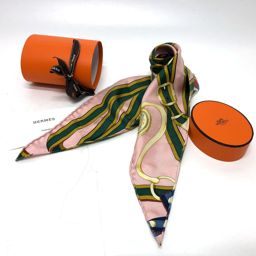 HERMES scarf silk pink Pointie Women  d