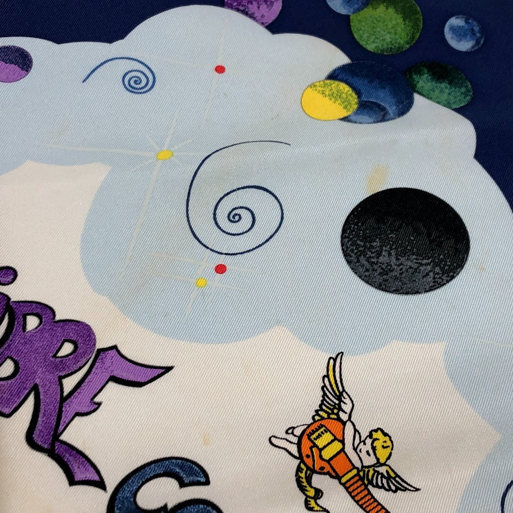 HERMES scarf silk multicolor THE ALFEE Carre90 Women  d