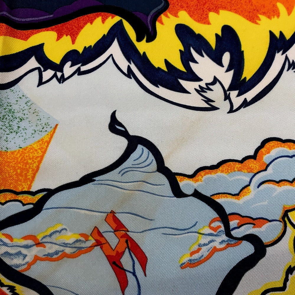 HERMES scarf silk multicolor THE ALFEE Carre90 Women  d