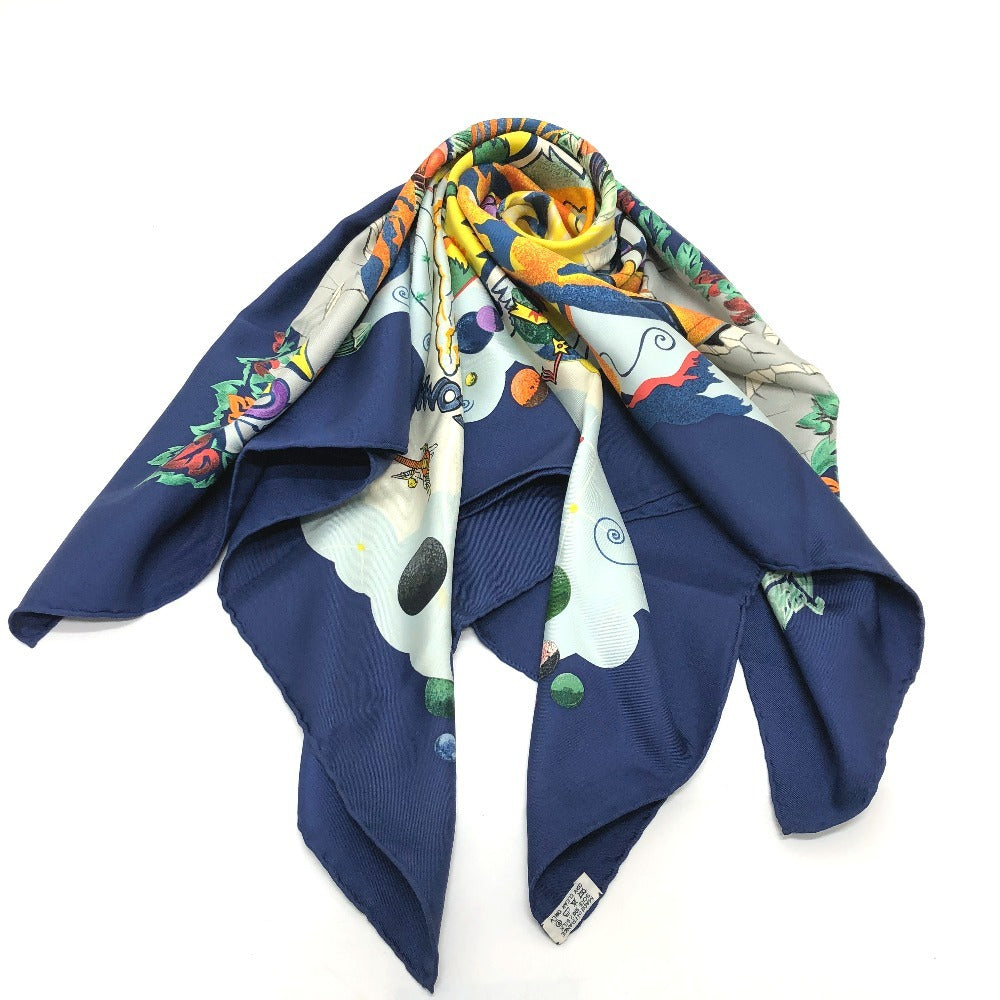 HERMES scarf silk multicolor THE ALFEE Carre90 Women  d