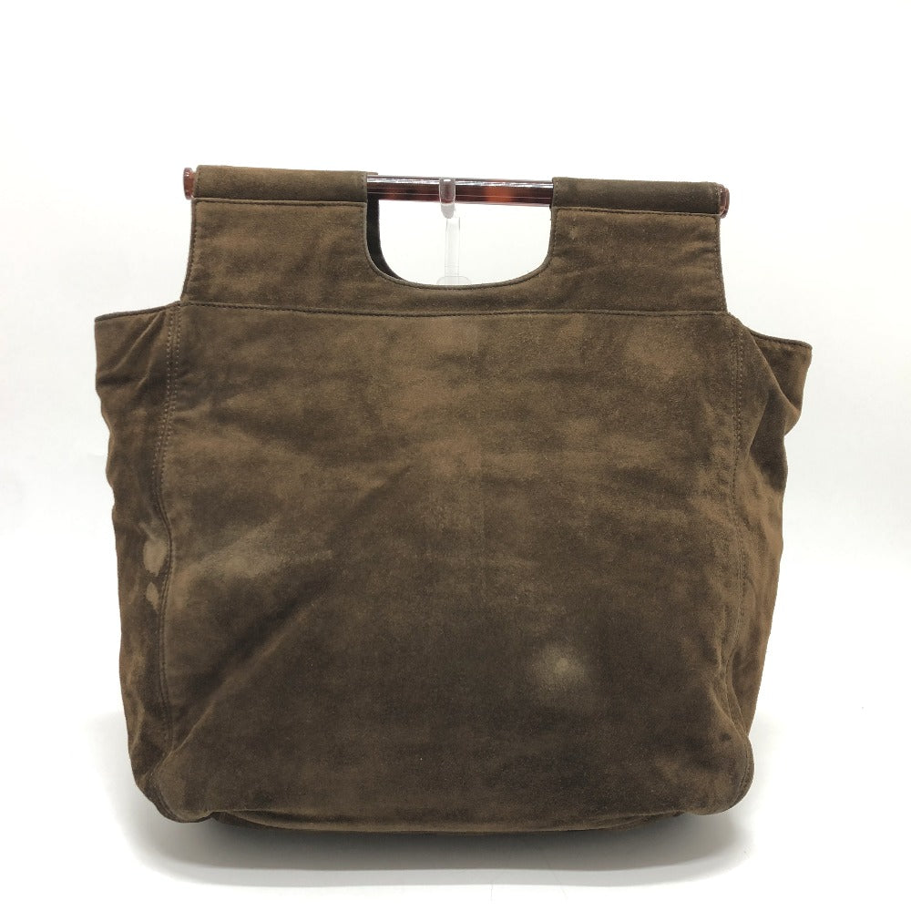 CHANEL Tote Bag suede Brown CC COCO Mark   Women