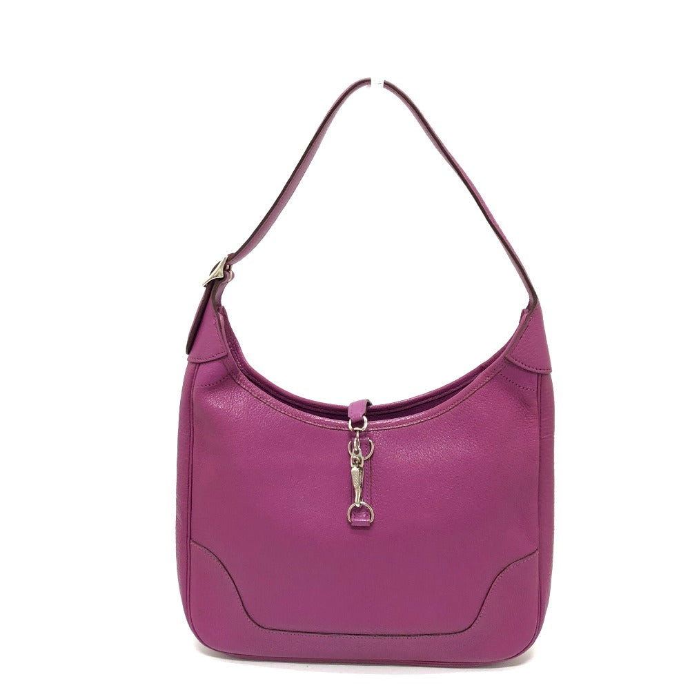 HERMES Shoulder Bag Shave purple Trim 35 Women  d