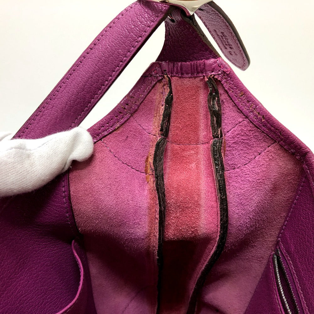 HERMES Shoulder Bag Shave purple Trim 35 Women  d