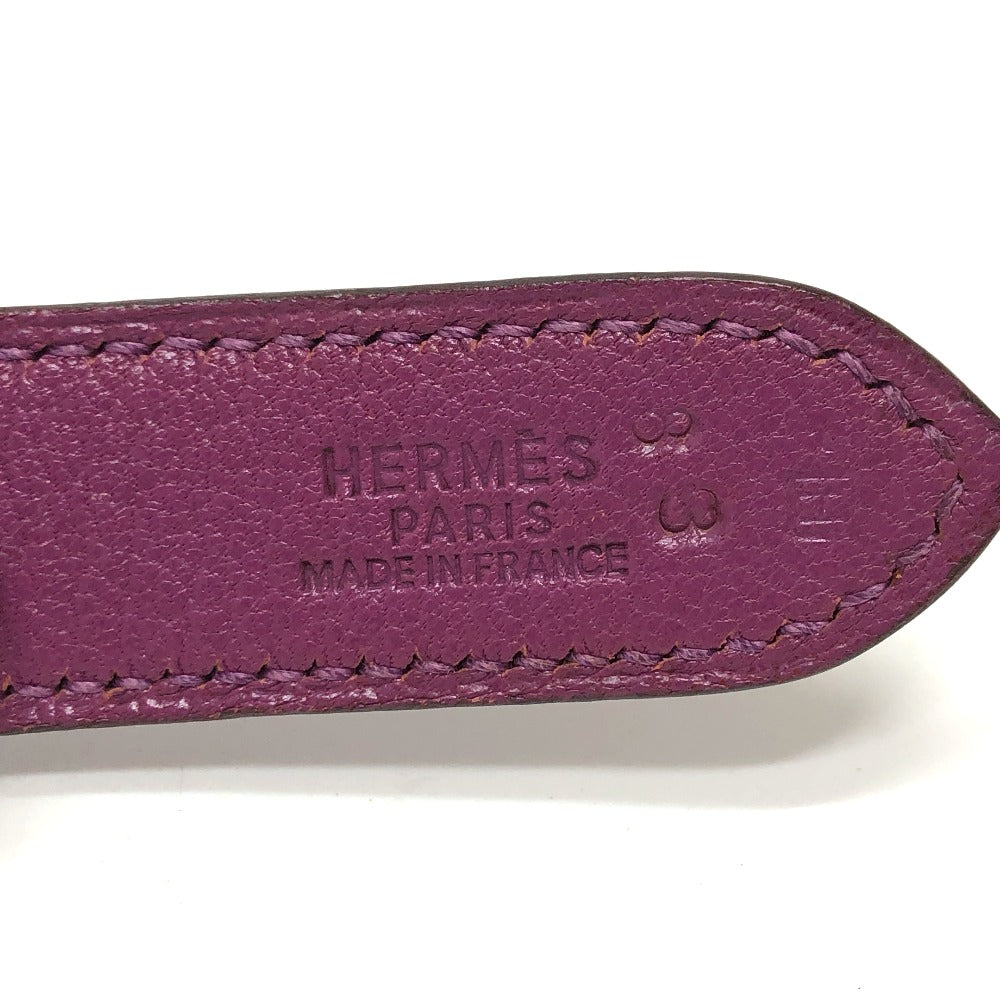 HERMES Shoulder Bag Shave purple Trim 35 Women  d