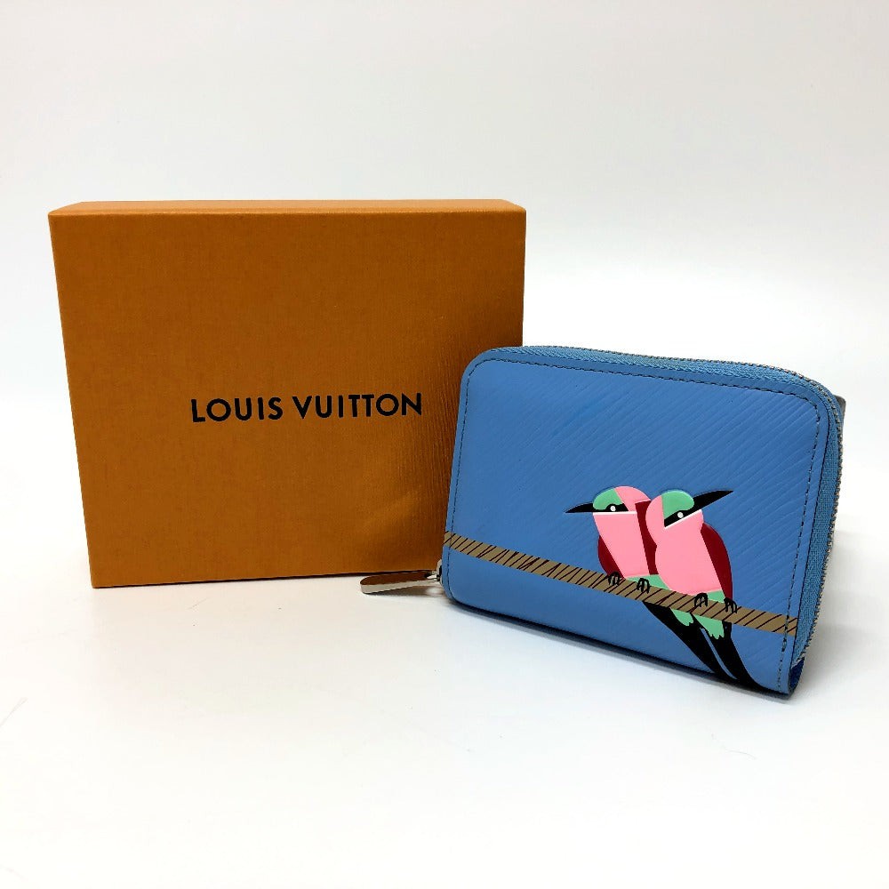 LOUIS VUITTON Coin case Epi Leather blue Epi Zippy coin purse Women  d