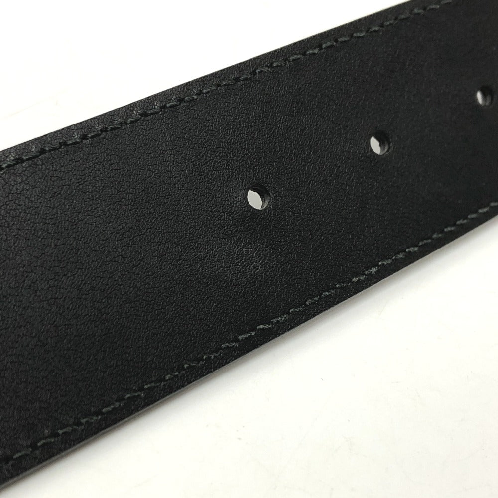 GUCCI belt 406831 leather black Leather belt (double G buckle) mens 85