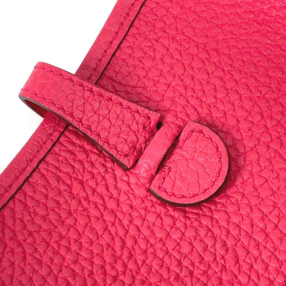 HERMES Shoulder Bag Taurillon Clemence pink Crossbody pochette Evelyn TPM 16 Women  d