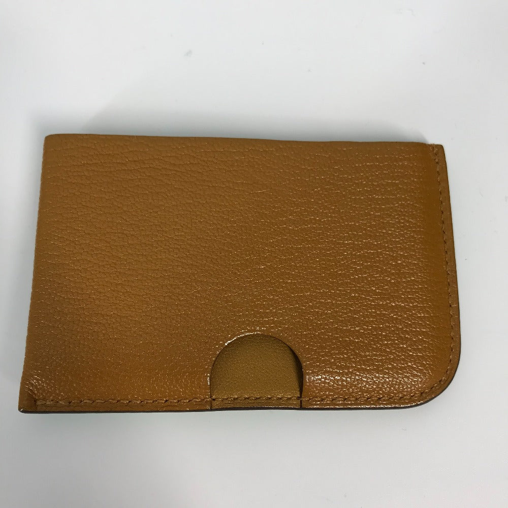 HERMES Card Case Shave green Serie Bicolor Poisson Women  d
