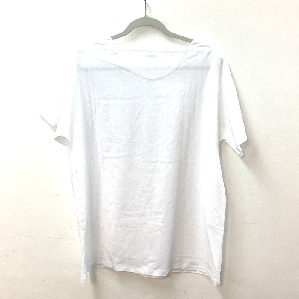 HERMES Short sleeve shirt cotton white H embroidery mosaic Tunic with embroidered pockets Women 40  d