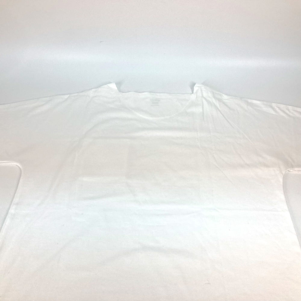 HERMES Short sleeve shirt cotton white H embroidery mosaic Tunic with embroidered pockets Women 40  d