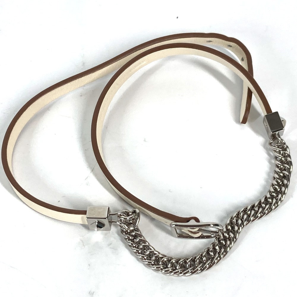 HERMES bracelet Swift white Accessories Gourmet Esketre Triple Tour Women T2  d