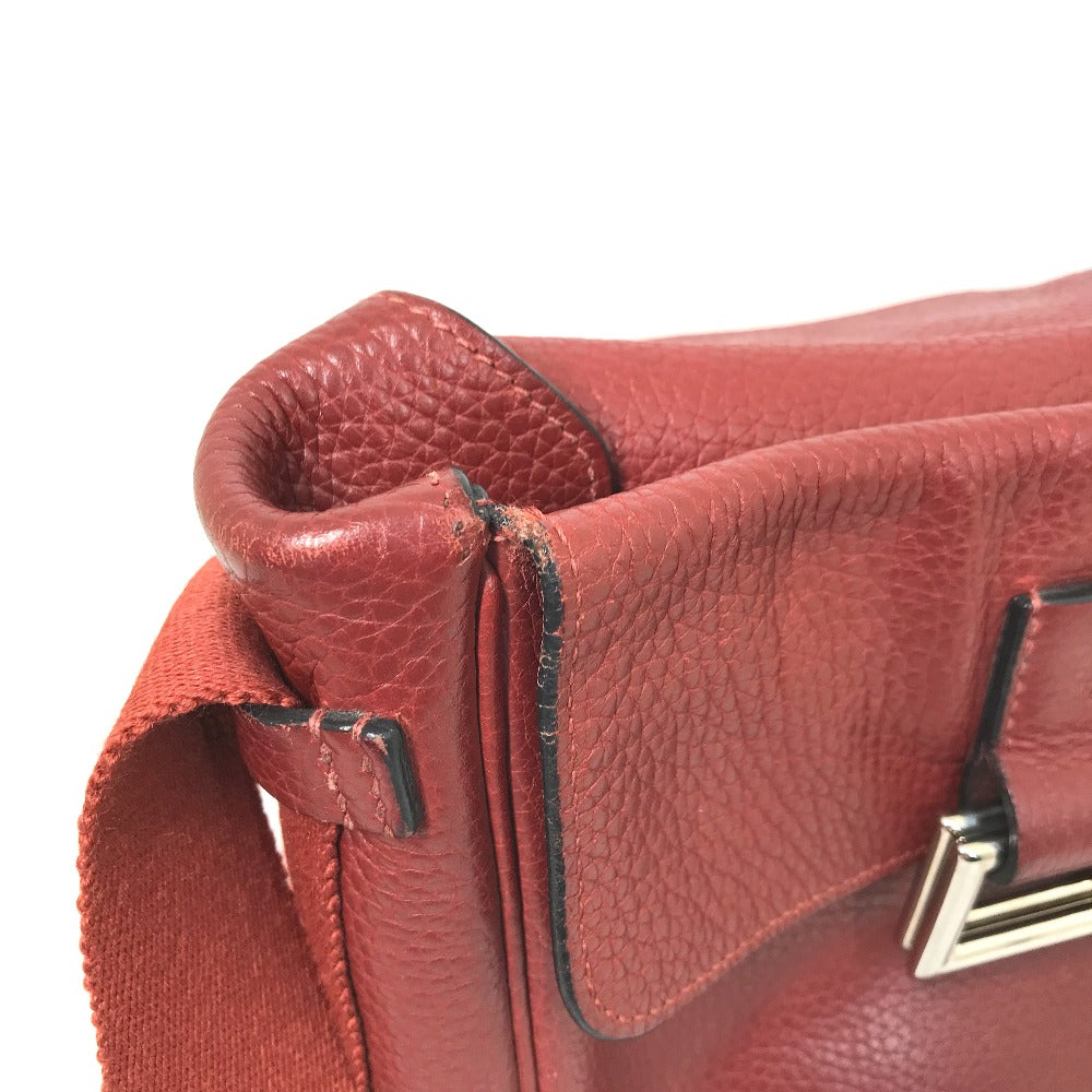 HERMES Shoulder Bag Taurillon Clemence Red Crossbody bag Tibet PM Women  d
