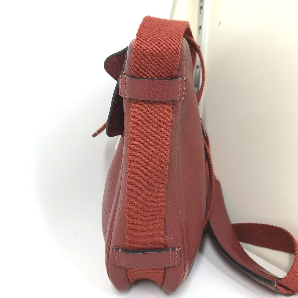 HERMES Shoulder Bag Taurillon Clemence Red Crossbody bag Tibet PM Women  d