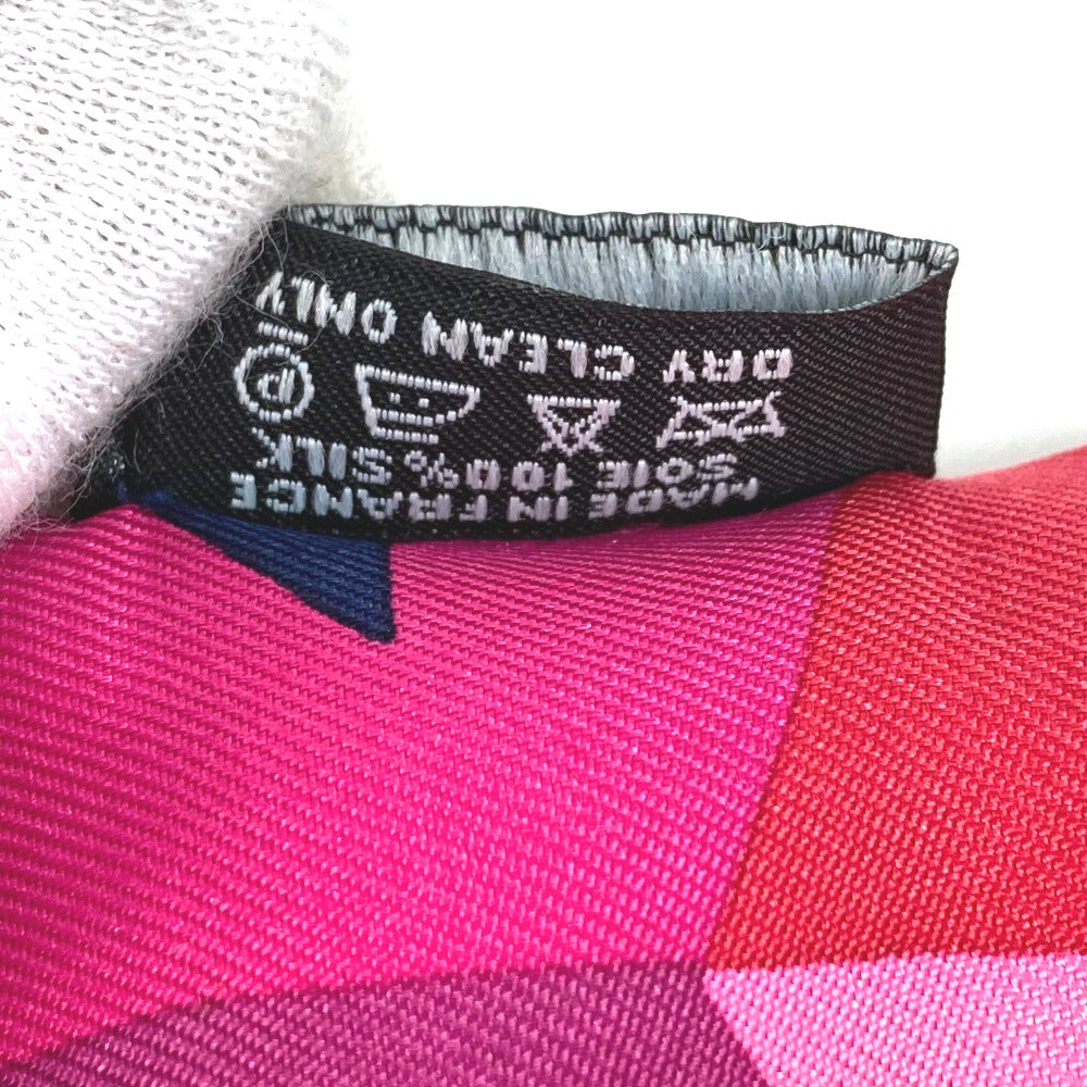 HERMES scarf silk pink Horse Cheval Horse Twilly Twilly Women  d