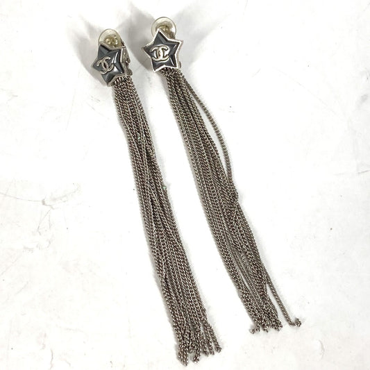 CHANEL Pierce metal Silver A17B COCO Mark Star 10 Chain mens