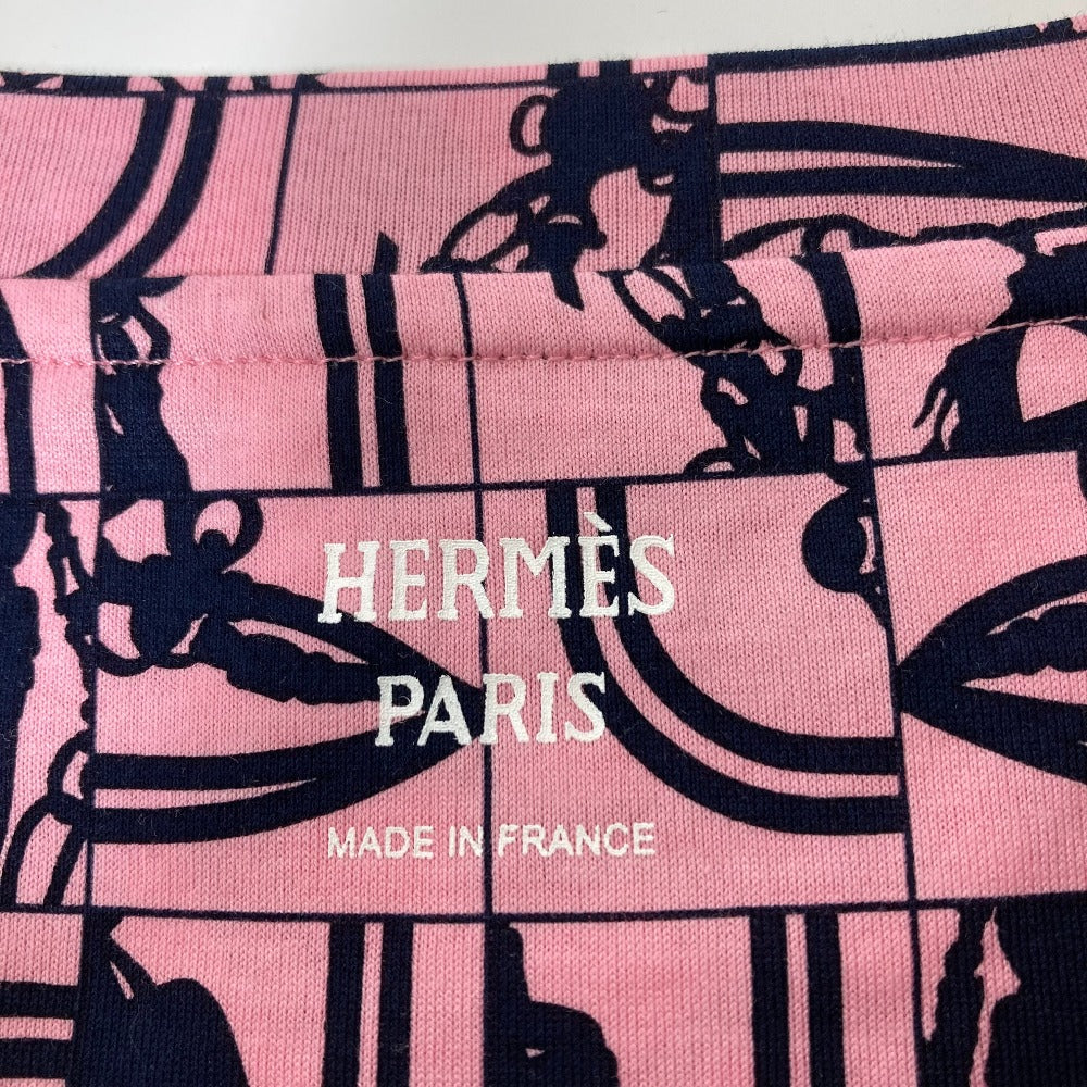 HERMES Short sleeve T-shirt cotton pink apparel short sleeves Brides de Gala en De e Women 36  d