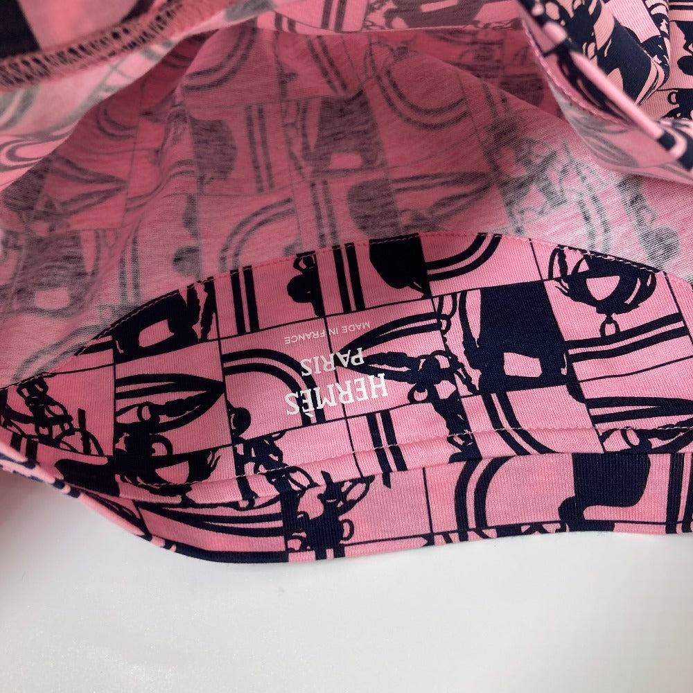 HERMES Short sleeve T-shirt cotton pink apparel short sleeves Brides de Gala en De e Women 36  d