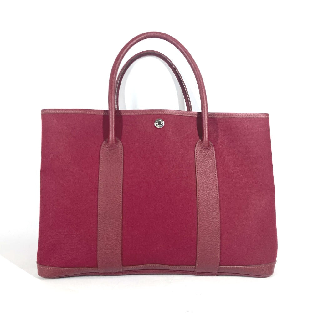 HERMES Shoulder Bag Toile Officier, Negonda Red Garden party PM Women  d