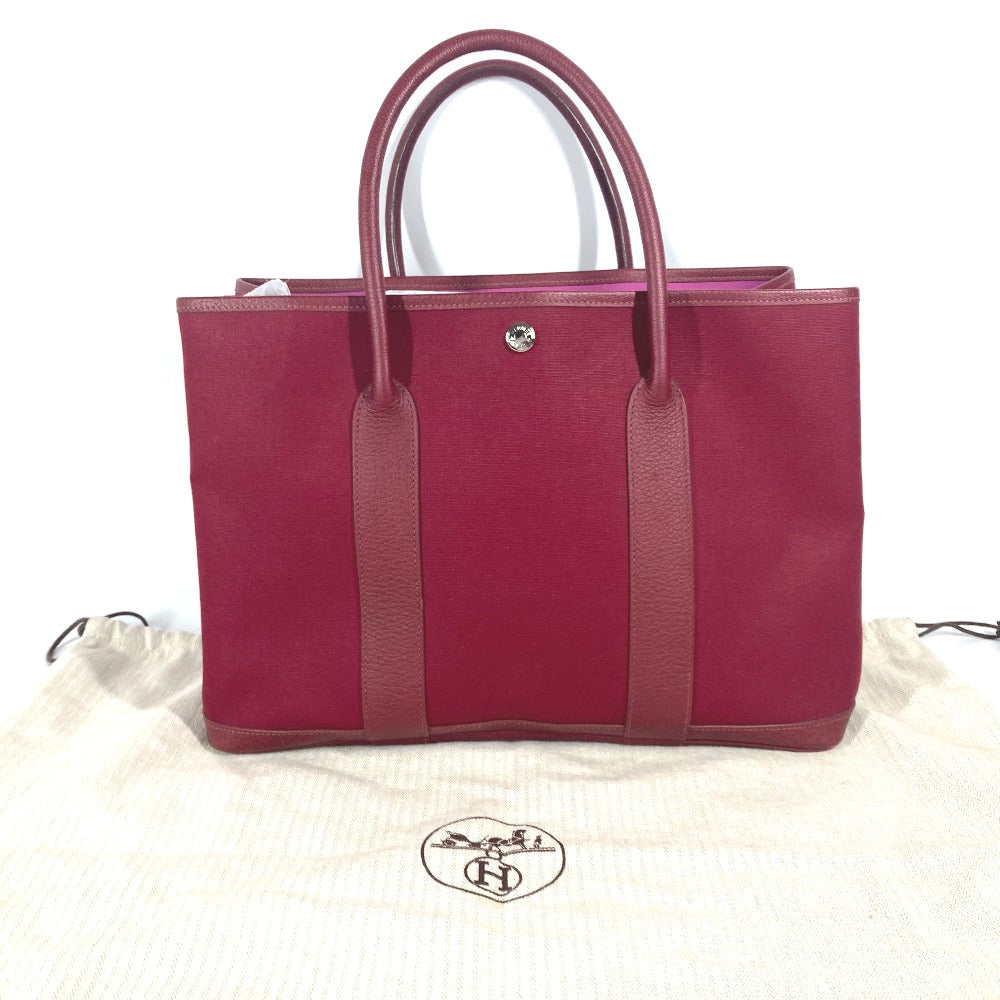 HERMES Shoulder Bag Toile Officier, Negonda Red Garden party PM Women  d