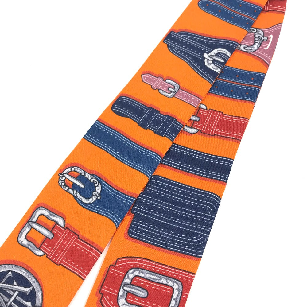 HERMES scarf silk Orange Twilly Twilly Women  d