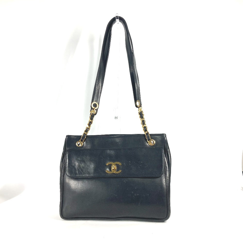 CHANEL Shoulder Bag lambskin black   CC COCO Mark Women