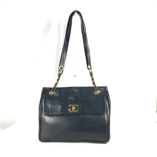 CHANEL Shoulder Bag lambskin black   CC COCO Mark Women