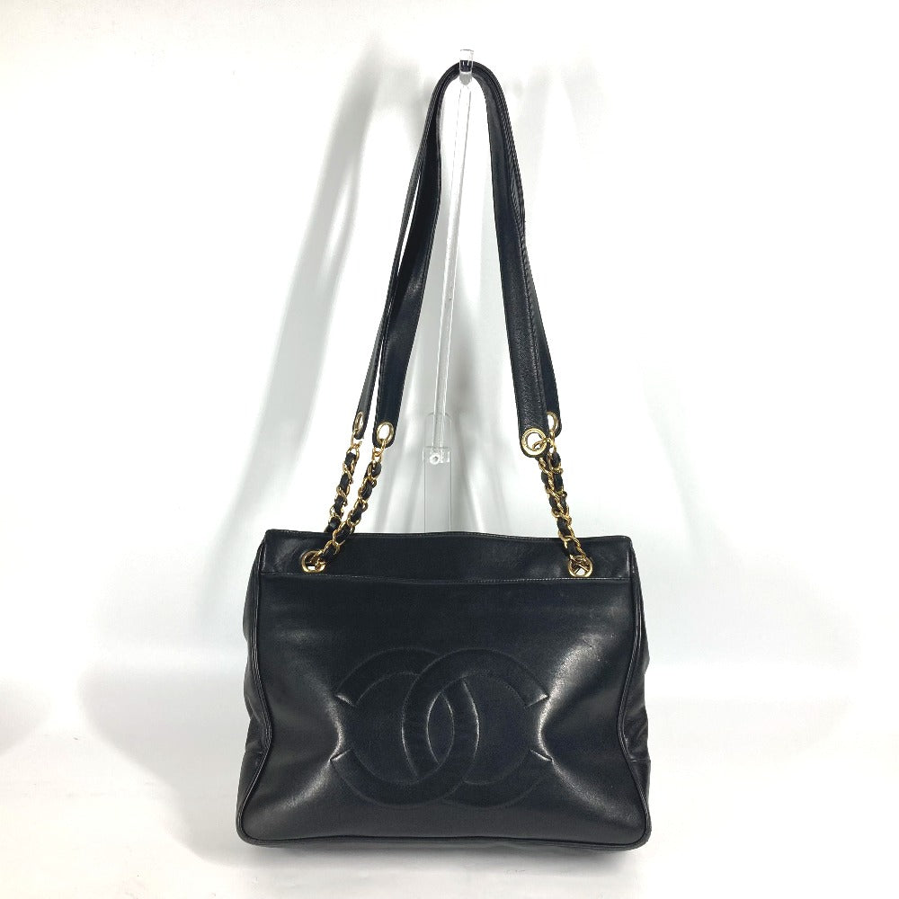 CHANEL Shoulder Bag lambskin black   CC COCO Mark Women