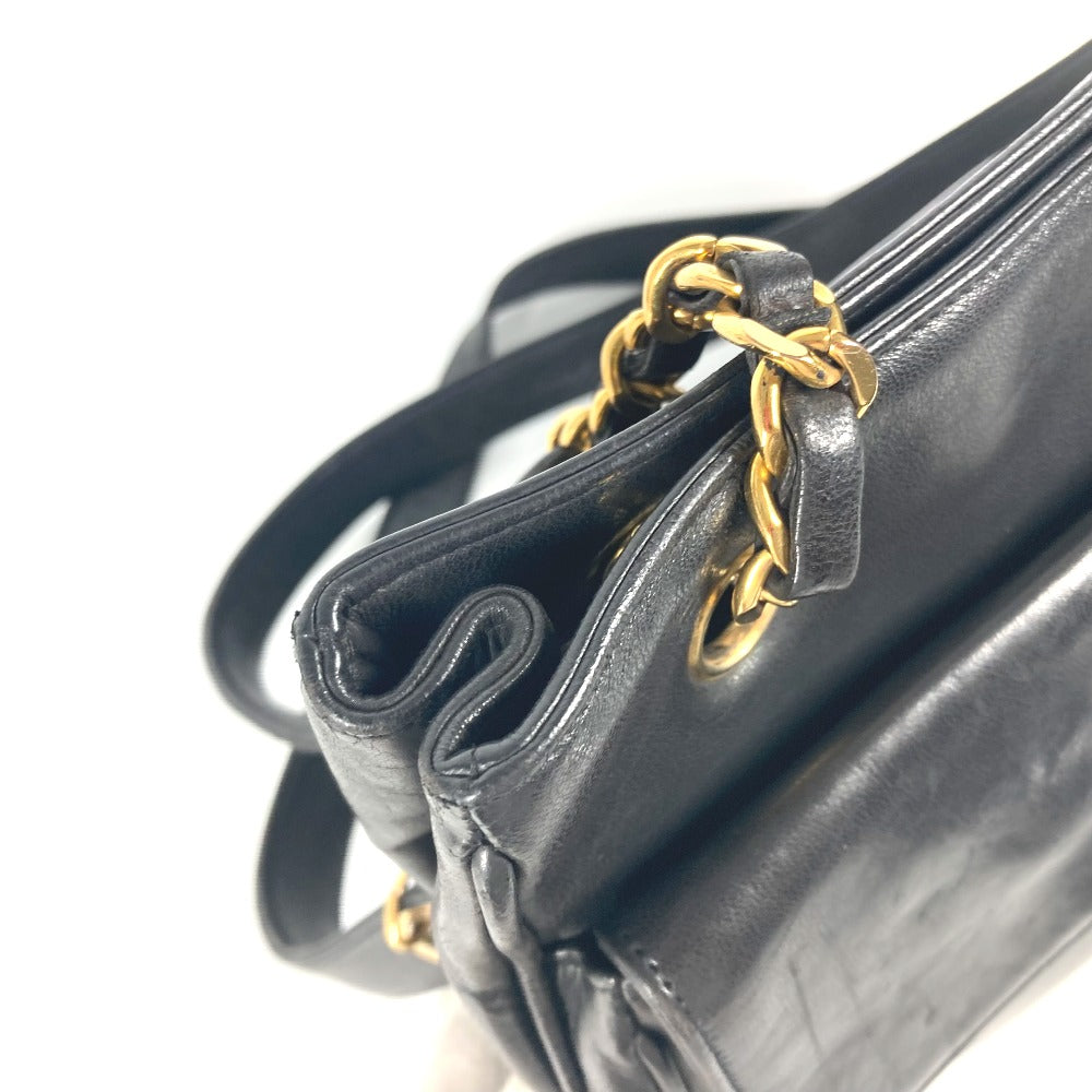 CHANEL Shoulder Bag lambskin black   CC COCO Mark Women