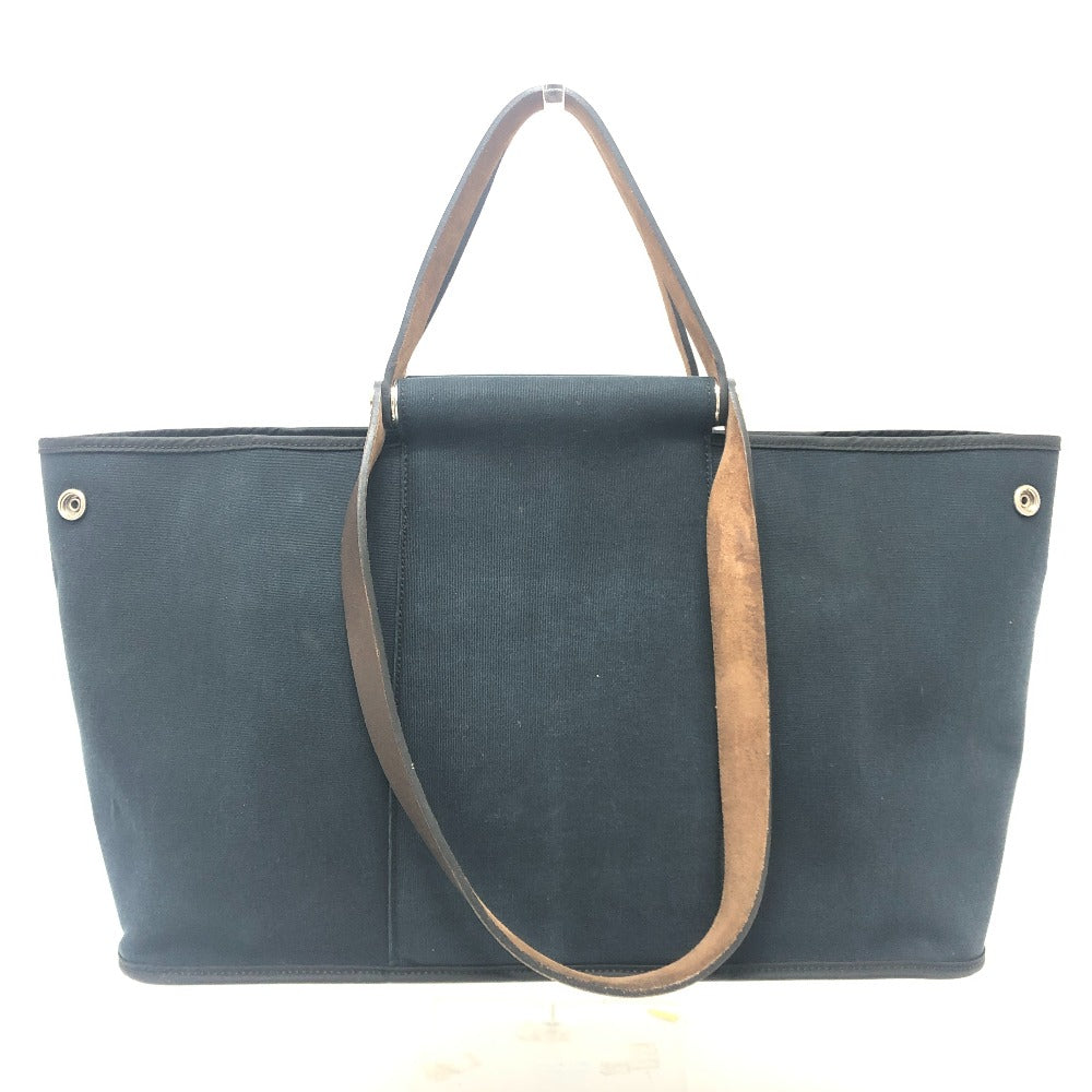 HERMES Tote Bag Leather / canvas black Kavac Elan PM Women  d