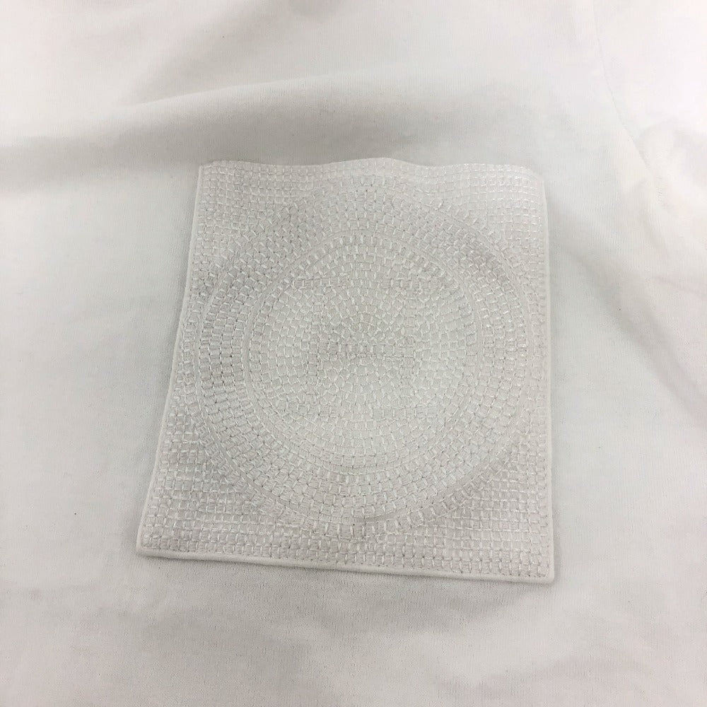 HERMES Short sleeve T-shirt cotton white Embroidered Mosaic H Logo Pocket Women 34  d