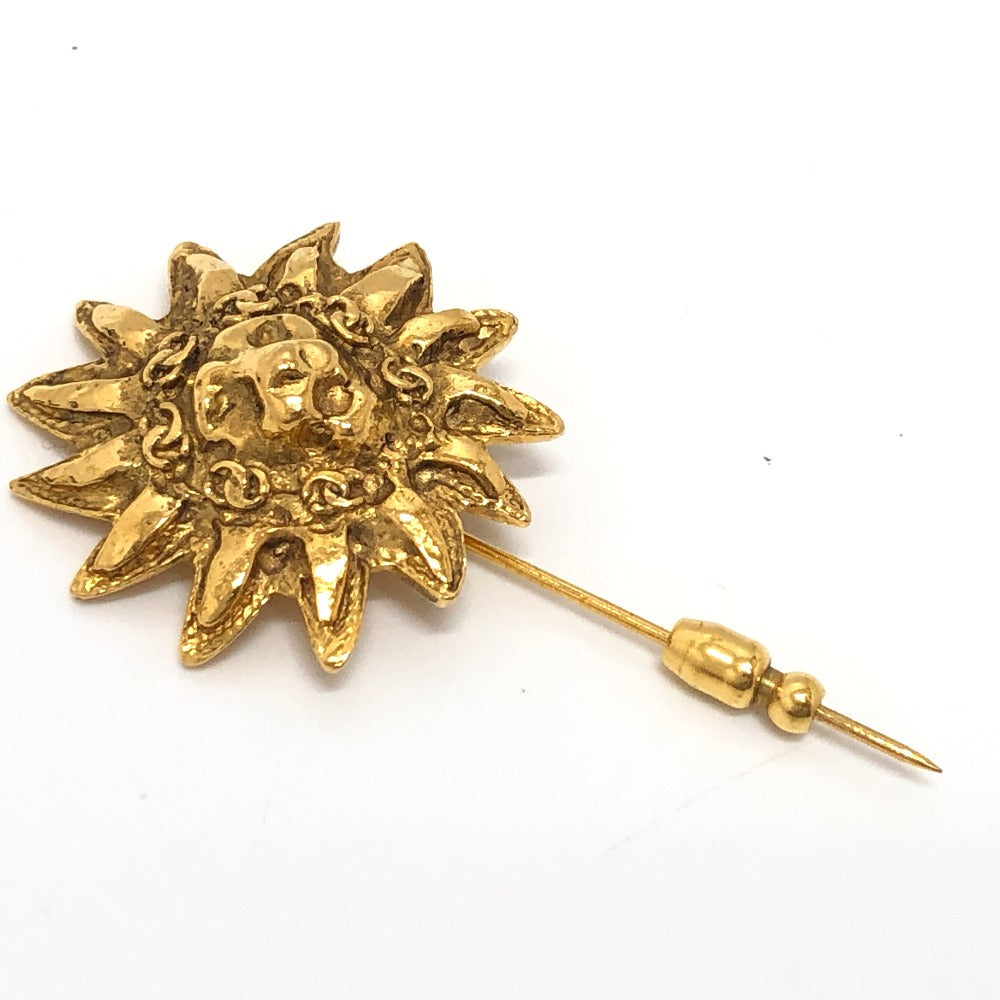 CHANEL Brooch metal gold   Lion Women