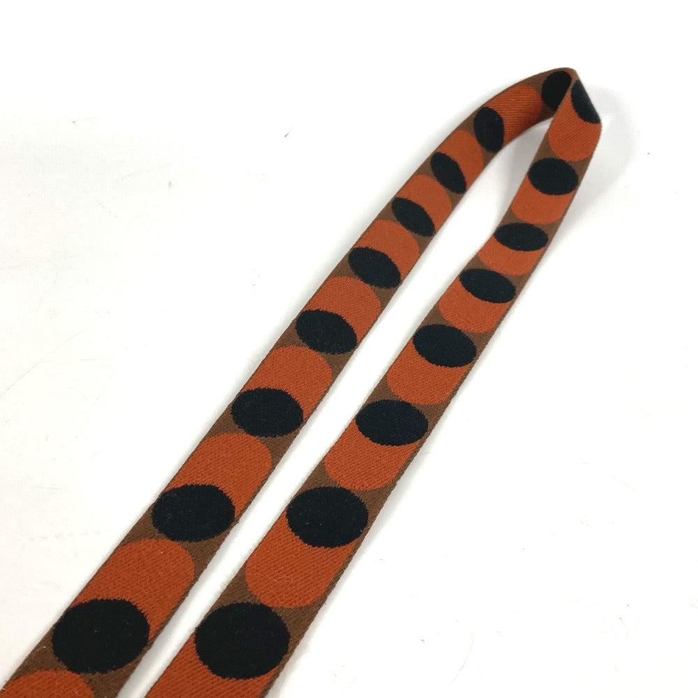 HERMES Shoulder strap canvas Orange bandouliere sangle flipper ball 1" Women  d