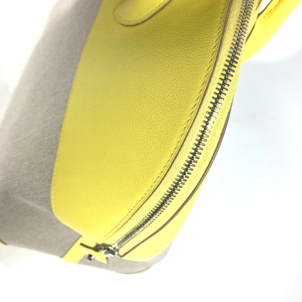 HERMES Tote Bag Swift, Toile H yellow Shoulder Bag Boston Duffel bag Bored 45 Women  d