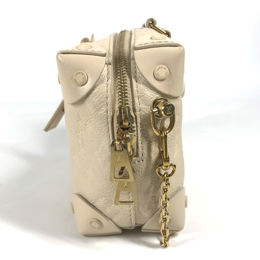LOUIS VUITTON Shoulder Bag M45394  Monogram Ann Platt Leather white Monogram Ann Platt Petite Malle Souple Women