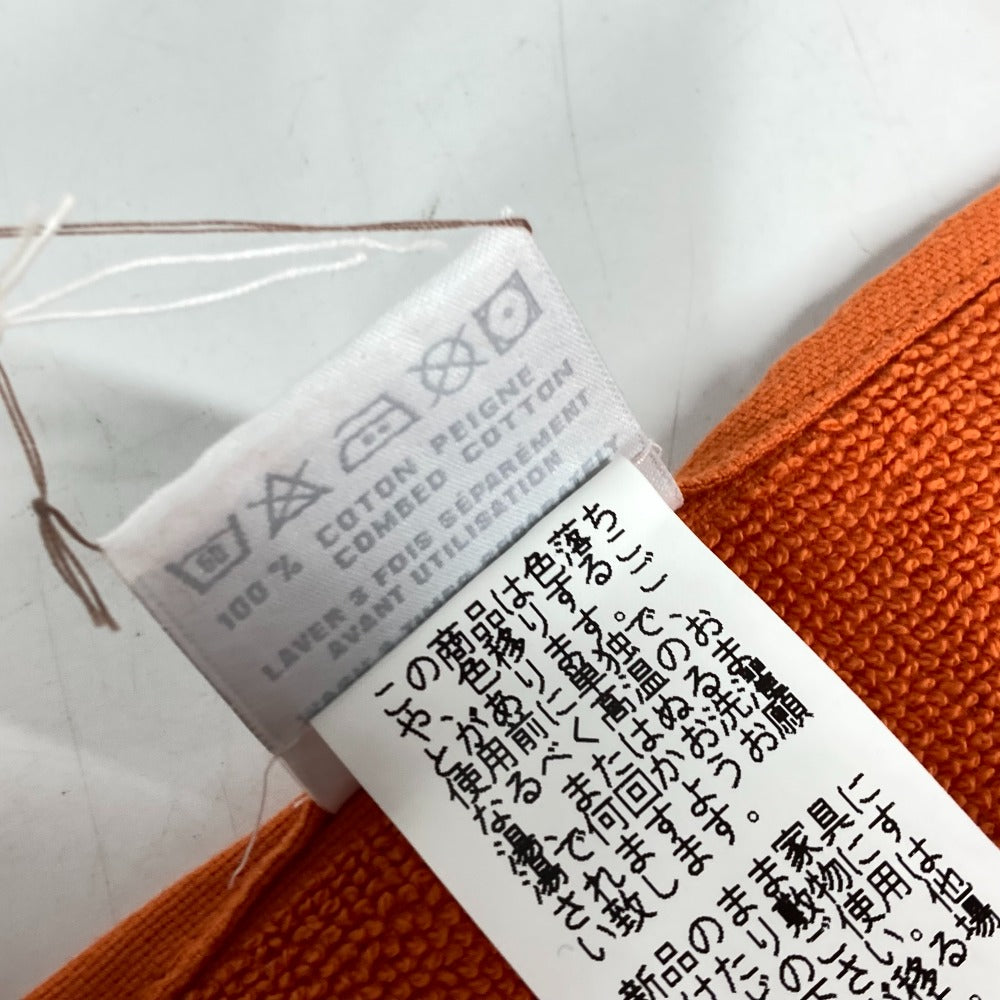 HERMES towel cotton Orange fringe Sailing Women  d
