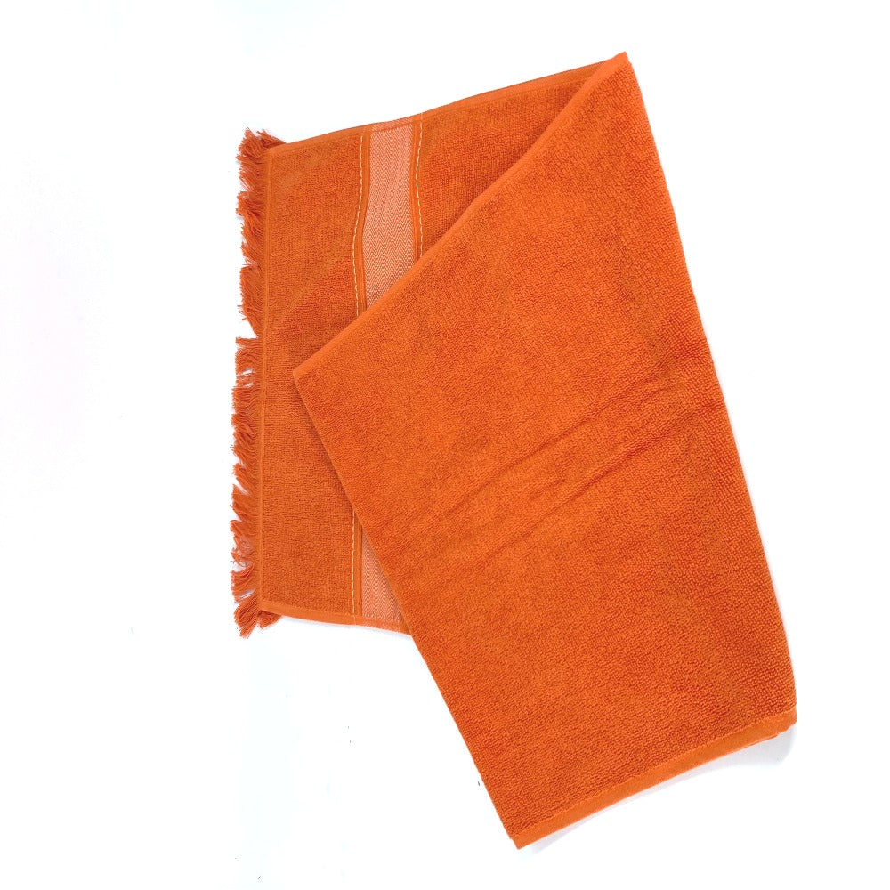 HERMES towel cotton Orange fringe Sailing Women  d