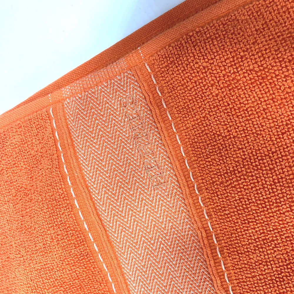 HERMES towel cotton Orange fringe Sailing Women  d